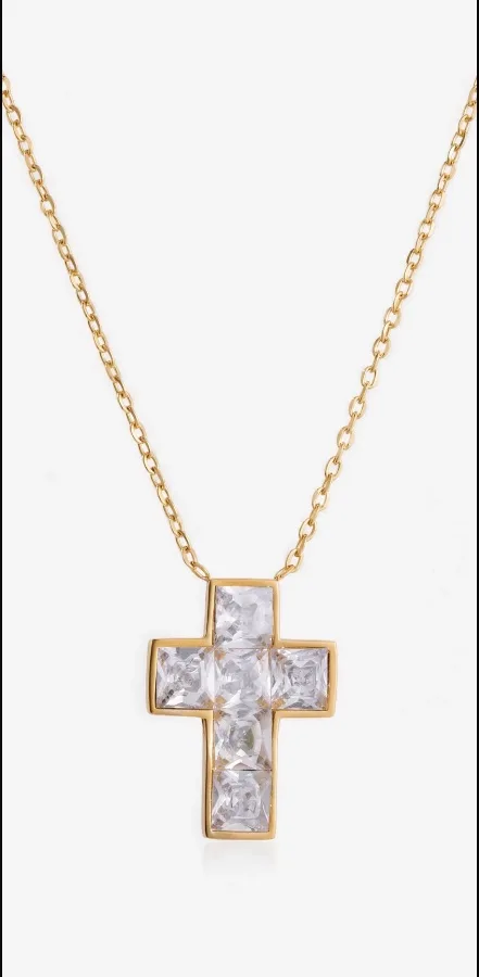Cross chain with zircons — CACUSA by Taitus