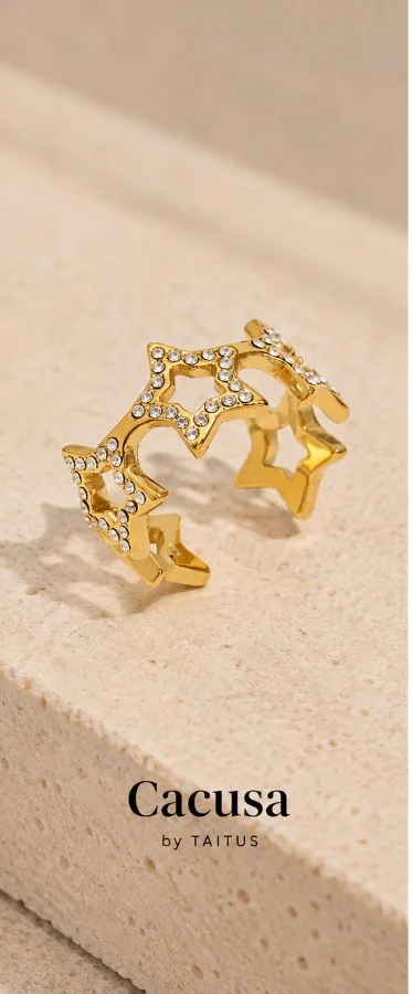 Anillo Golden Stars — CACUSA by Taitus