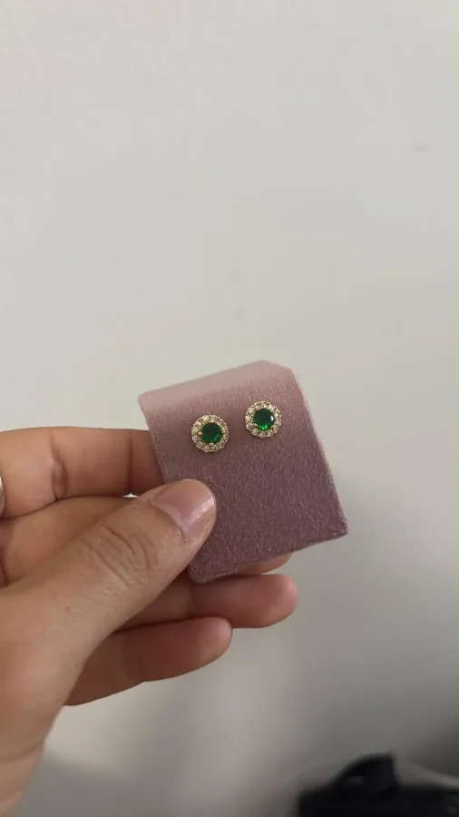 Green Zircon Earrings — CACUSA by Taitus