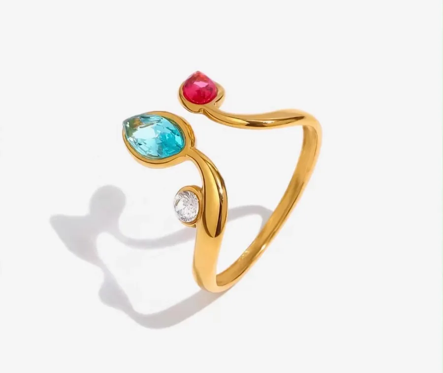 Anillo triple circon — CACUSA by Taitus